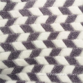 Stripe Pattern Jacquard Cation Flannel Fabric For Blanket